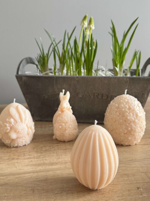 Świece sojowe wielkanocne: wielkanocne jajka, pisanki