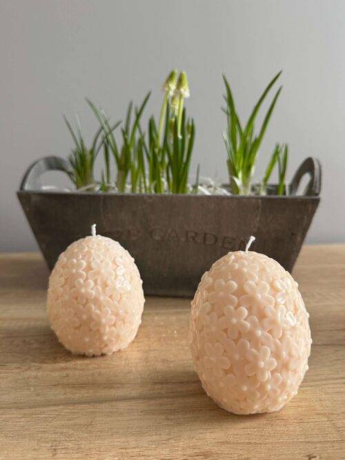 Świece sojowe wielkanocne: wielkanocne jajka, pisanki