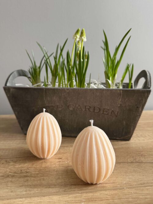 Świece sojowe wielkanocne: wielkanocne jajka, pisanki