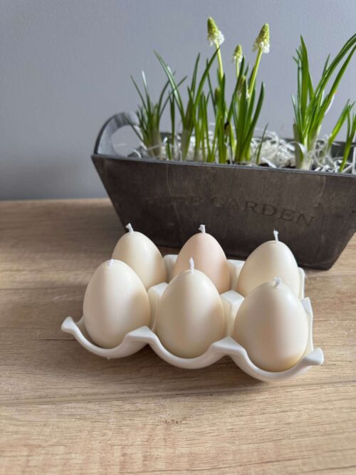 Świece sojowe wielkanocne: wielkanocne jajka, pisanki